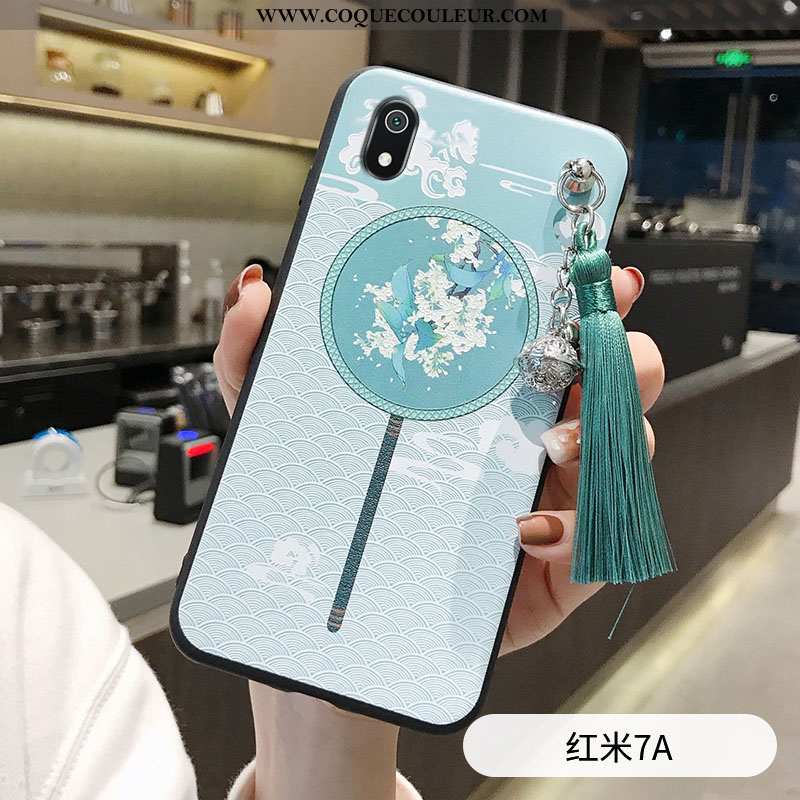 Coque Xiaomi Redmi 7a Légère Étui Nouveau, Housse Xiaomi Redmi 7a Fluide Doux Petit Verte