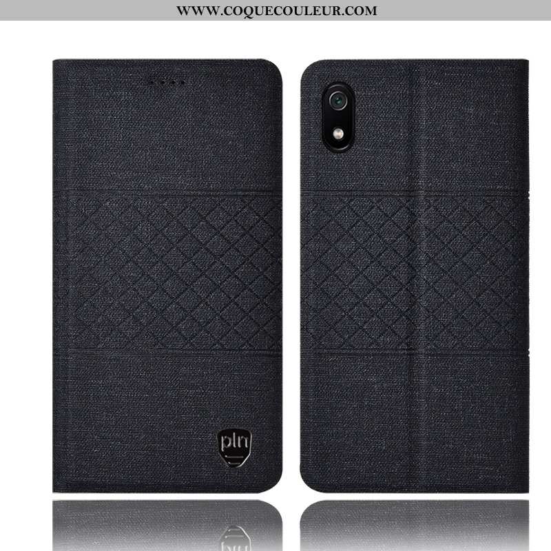 Housse Xiaomi Redmi 7a Cuir Tout Compris Téléphone Portable, Étui Xiaomi Redmi 7a Protection Rose