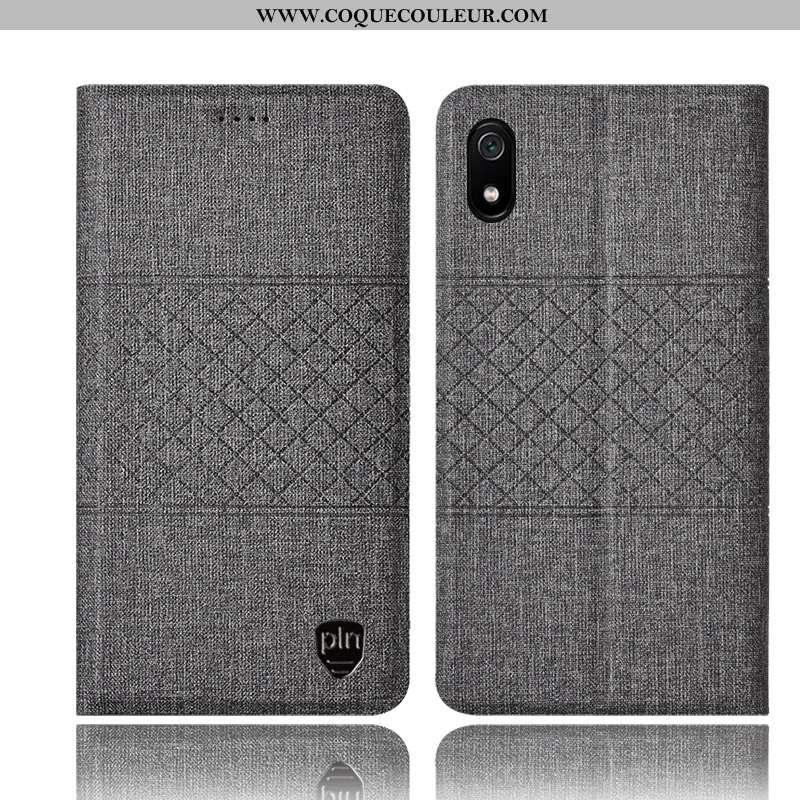 Housse Xiaomi Redmi 7a Cuir Tout Compris Téléphone Portable, Étui Xiaomi Redmi 7a Protection Rose