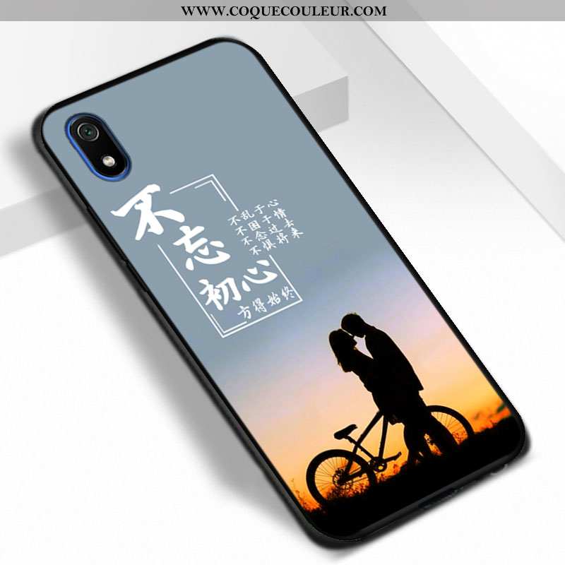 Étui Xiaomi Redmi 7a Protection Noir Fluide Doux, Coque Xiaomi Redmi 7a Tendance Incassable