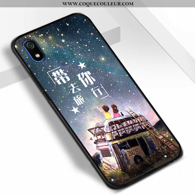 Étui Xiaomi Redmi 7a Protection Noir Fluide Doux, Coque Xiaomi Redmi 7a Tendance Incassable