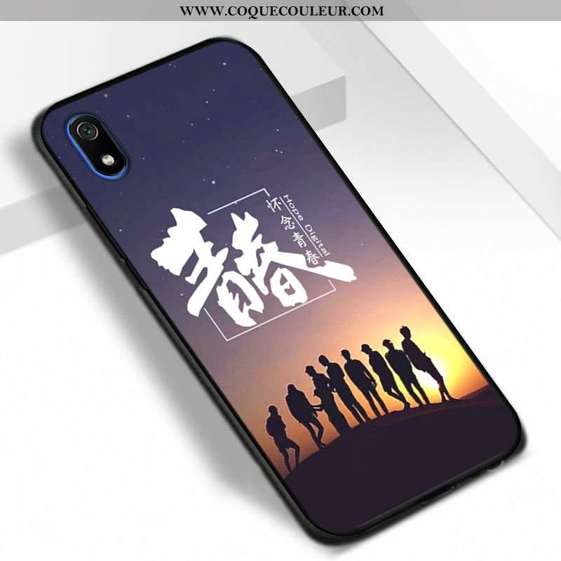 Étui Xiaomi Redmi 7a Protection Noir Fluide Doux, Coque Xiaomi Redmi 7a Tendance Incassable