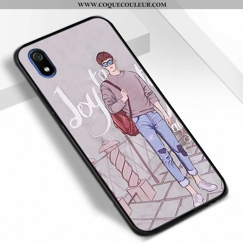 Étui Xiaomi Redmi 7a Protection Noir Fluide Doux, Coque Xiaomi Redmi 7a Tendance Incassable