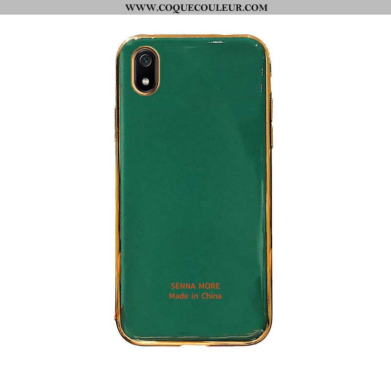 Coque Xiaomi Redmi 7a Fluide Doux Téléphone Portable Rouge, Housse Xiaomi Redmi 7a Protection Verte