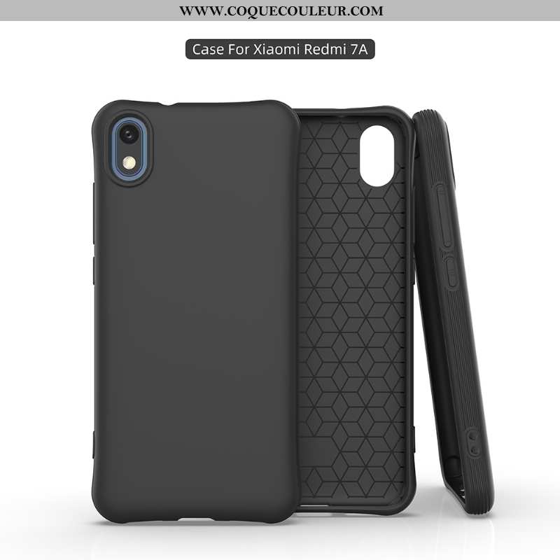 Étui Xiaomi Redmi 7a Fluide Doux Nouveau Étui, Coque Xiaomi Redmi 7a Personnalité Membrane Bleu