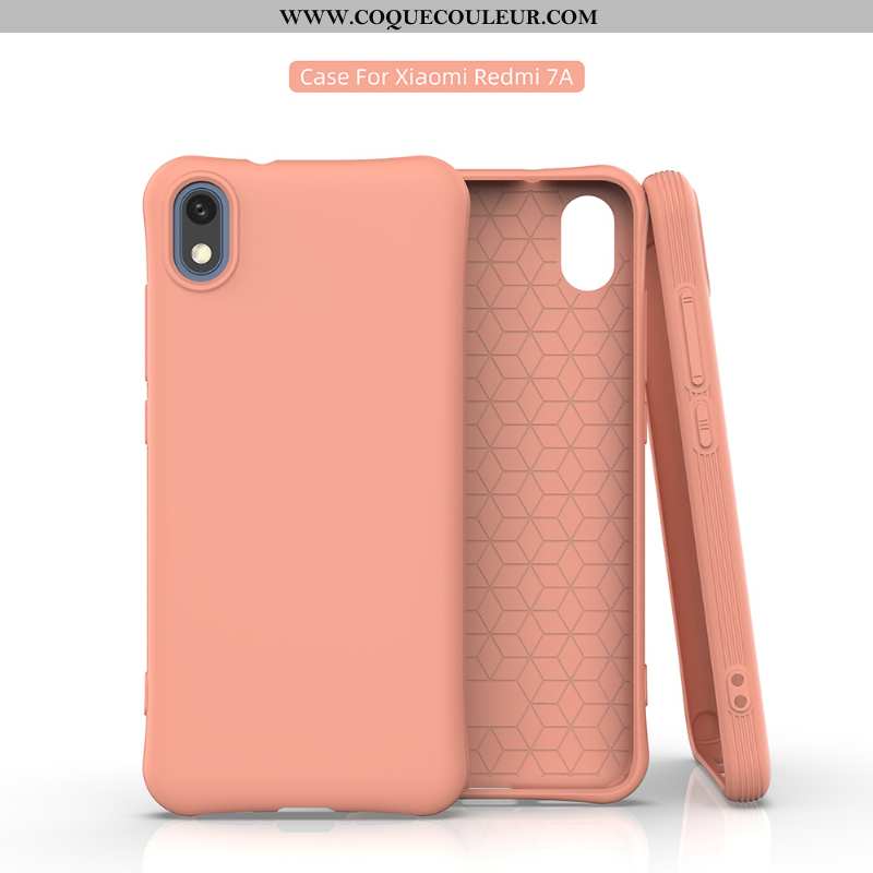 Étui Xiaomi Redmi 7a Fluide Doux Nouveau Étui, Coque Xiaomi Redmi 7a Personnalité Membrane Bleu