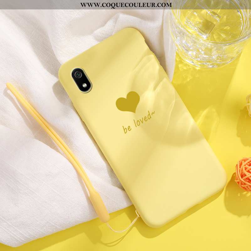 Coque Xiaomi Redmi 7a Légère Téléphone Portable Amour, Housse Xiaomi Redmi 7a Fluide Doux Étui Bleu 