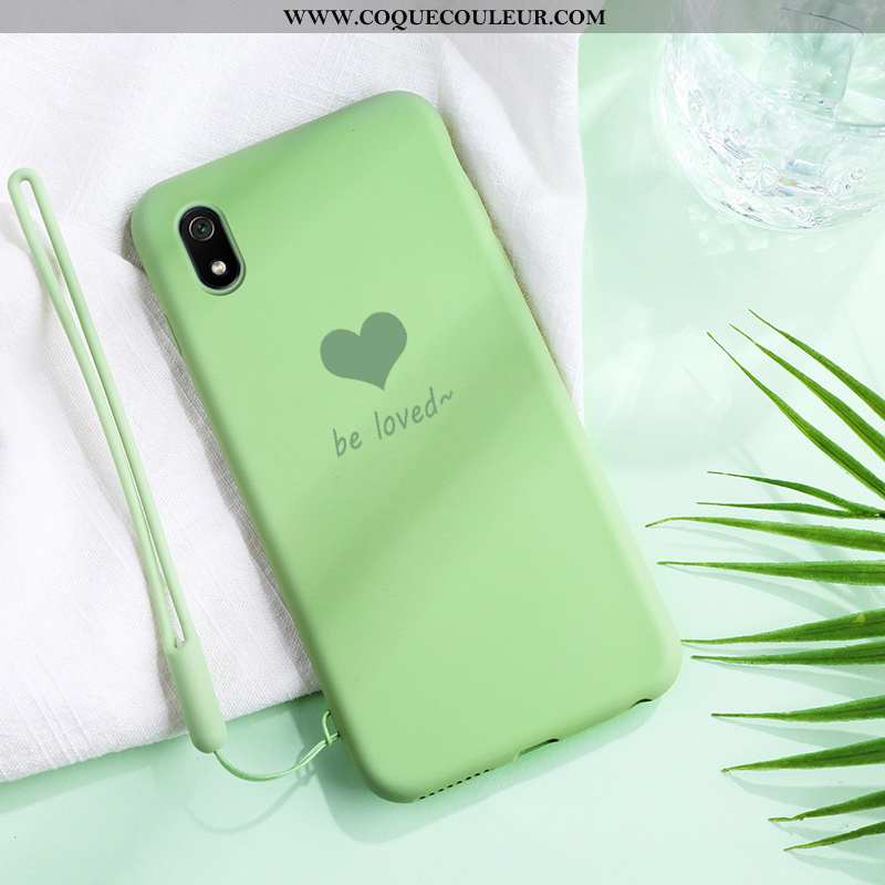 Coque Xiaomi Redmi 7a Légère Téléphone Portable Amour, Housse Xiaomi Redmi 7a Fluide Doux Étui Bleu 