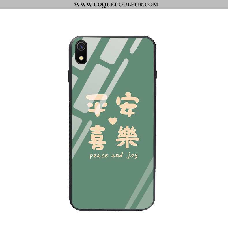 Coque Xiaomi Redmi 7a Verre Rat Étui, Housse Xiaomi Redmi 7a Charmant Téléphone Portable Rouge