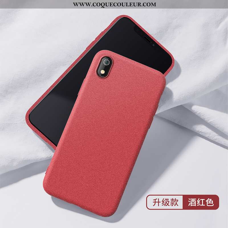 Étui Xiaomi Redmi 7a Personnalité Incassable Étui, Coque Xiaomi Redmi 7a Tendance Rouge Gris