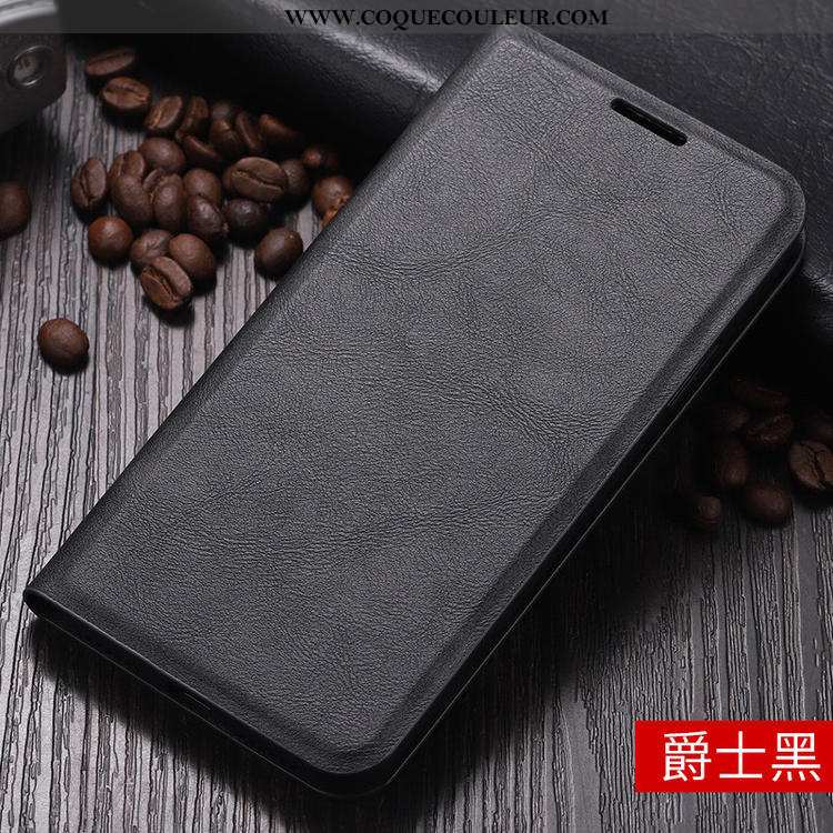 Étui Xiaomi Redmi 7a Protection Coque Petit, Xiaomi Redmi 7a Cuir Noir