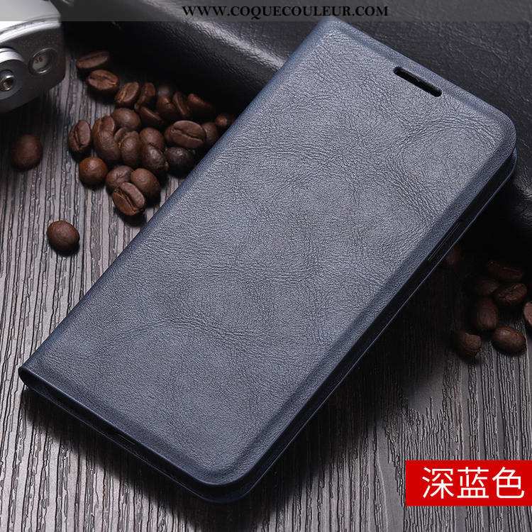 Étui Xiaomi Redmi 7a Protection Coque Petit, Xiaomi Redmi 7a Cuir Noir