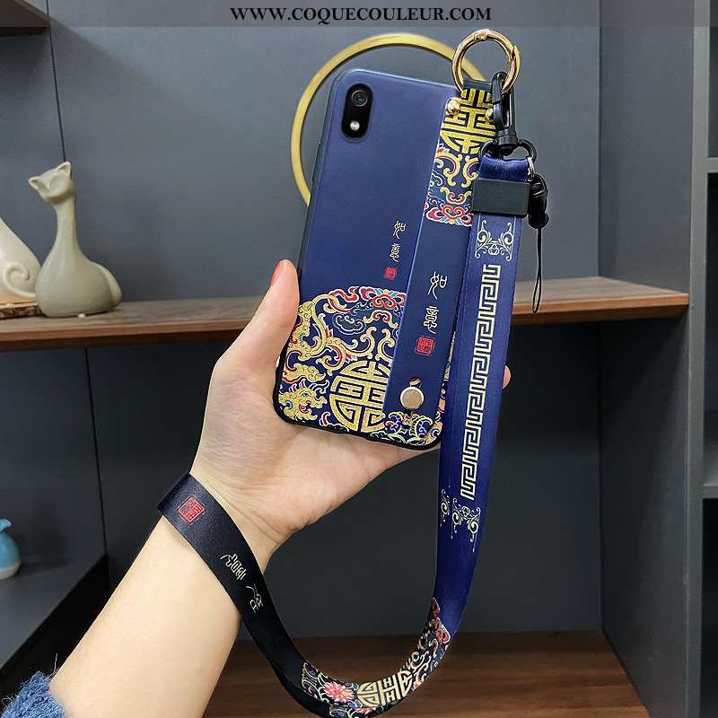 Coque Xiaomi Redmi 7a Créatif Téléphone Portable Noir, Housse Xiaomi Redmi 7a Fluide Doux Incassable