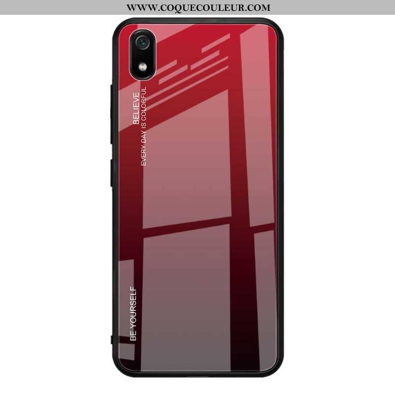 Coque Xiaomi Redmi 7a Protection Vert Simple, Housse Xiaomi Redmi 7a Verre Étui Verte