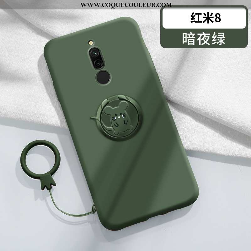 Housse Xiaomi Redmi 8 Fluide Doux Coque Rouge, Étui Xiaomi Redmi 8 Silicone Téléphone Portable Rouge