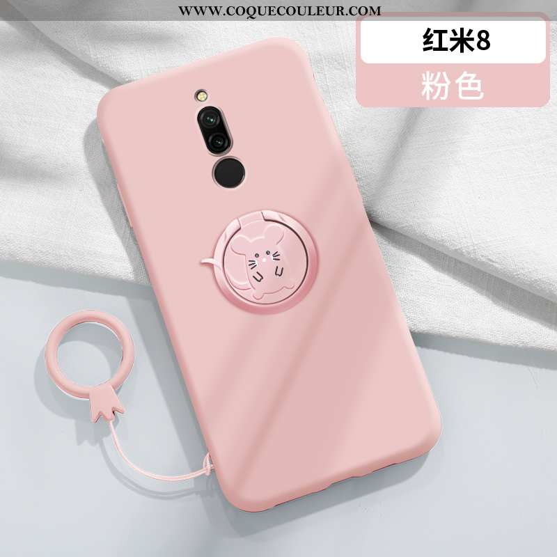 Housse Xiaomi Redmi 8 Fluide Doux Coque Rouge, Étui Xiaomi Redmi 8 Silicone Téléphone Portable Rouge