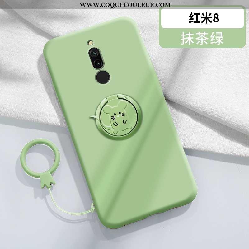 Housse Xiaomi Redmi 8 Fluide Doux Coque Rouge, Étui Xiaomi Redmi 8 Silicone Téléphone Portable Rouge