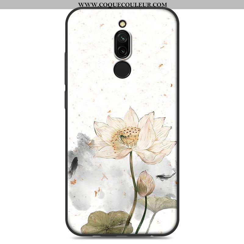 Housse Xiaomi Redmi 8 Créatif Étui Coque, Xiaomi Redmi 8 Fluide Doux Blanc Blanche