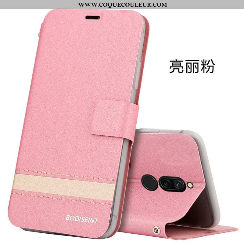 Housse Xiaomi Redmi 8 Silicone Petit Rose, Étui Xiaomi Redmi 8 Protection Rouge Rose