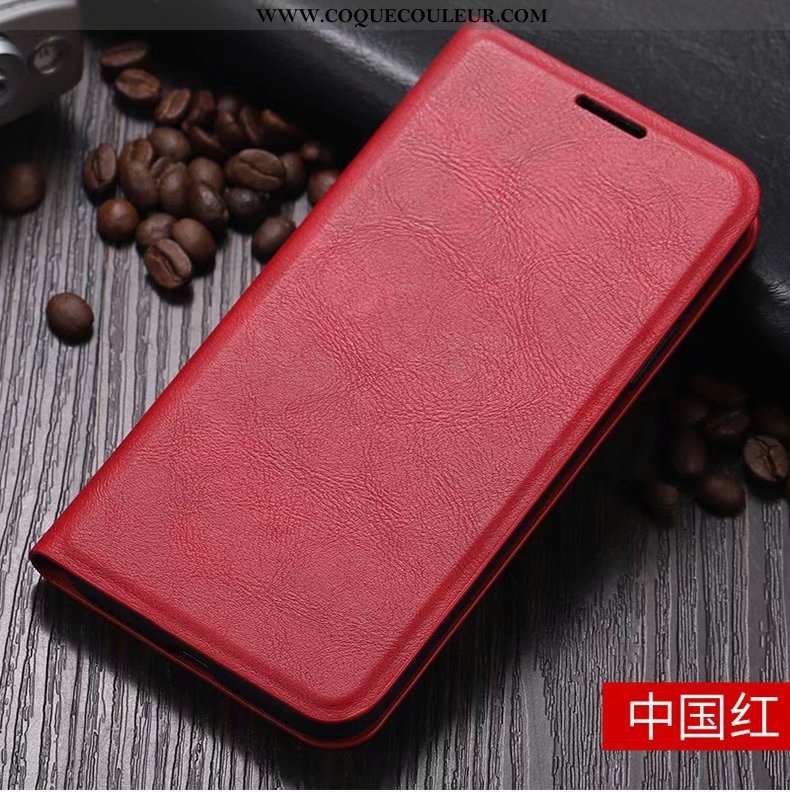 Housse Xiaomi Redmi 8 Protection Tout Compris Clamshell, Étui Xiaomi Redmi 8 Cuir Bleu Marin Bleu Fo