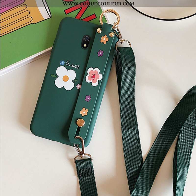 Coque Xiaomi Redmi 8a Cou Suspendu Vert Tout Compris, Housse Xiaomi Redmi 8a Fluide Doux Incassable 