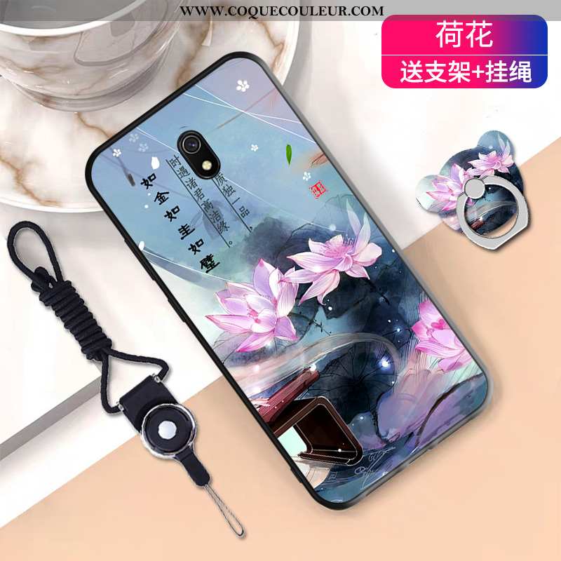 Étui Xiaomi Redmi 8a Tendance Cou Suspendu Étui, Coque Xiaomi Redmi 8a Fluide Doux Rouge Noir