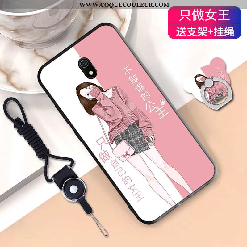 Étui Xiaomi Redmi 8a Tendance Cou Suspendu Étui, Coque Xiaomi Redmi 8a Fluide Doux Rouge Noir