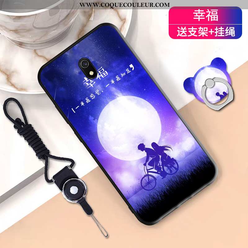 Étui Xiaomi Redmi 8a Tendance Cou Suspendu Étui, Coque Xiaomi Redmi 8a Fluide Doux Rouge Noir