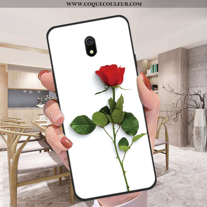 Housse Xiaomi Redmi 8a Protection Rouge Dessin Animé, Étui Xiaomi Redmi 8a Ornements Suspendus Bleu 