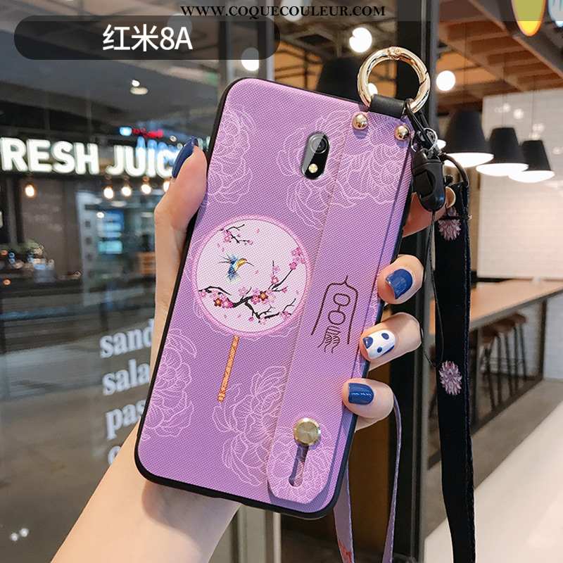 Étui Xiaomi Redmi 8a Créatif Violet Protection, Coque Xiaomi Redmi 8a Vintage Téléphone Portable