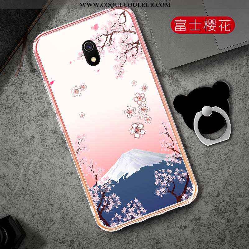 Étui Xiaomi Redmi 8a Mode Tout Compris Petit, Coque Xiaomi Redmi 8a Protection Net Rouge Rose