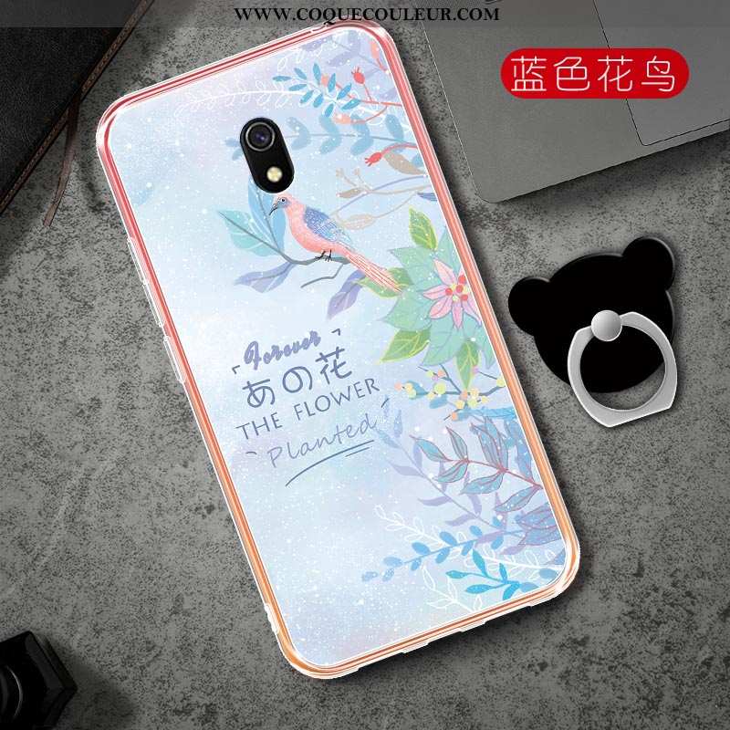 Étui Xiaomi Redmi 8a Mode Tout Compris Petit, Coque Xiaomi Redmi 8a Protection Net Rouge Rose