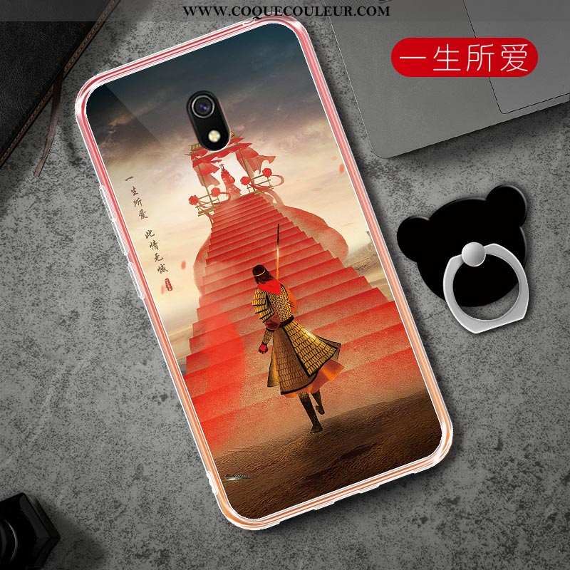 Étui Xiaomi Redmi 8a Mode Tout Compris Petit, Coque Xiaomi Redmi 8a Protection Net Rouge Rose