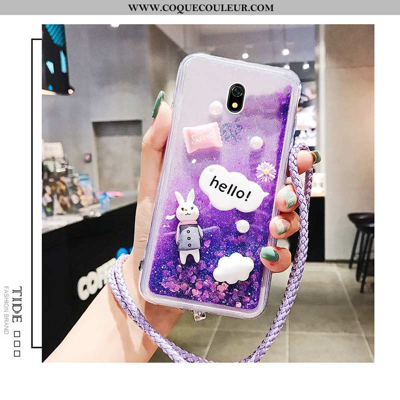 Étui Xiaomi Redmi 8a Charmant Coque Incassable, Xiaomi Redmi 8a Protection Violet