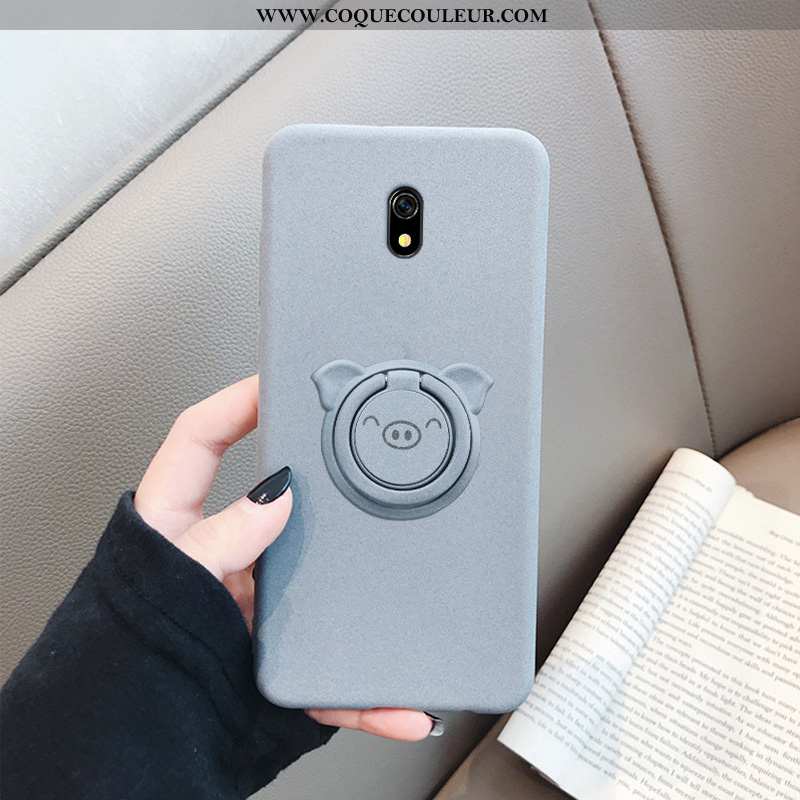 Étui Xiaomi Redmi 8a Fluide Doux Personnalité, Coque Xiaomi Redmi 8a Silicone Téléphone Portable Gri