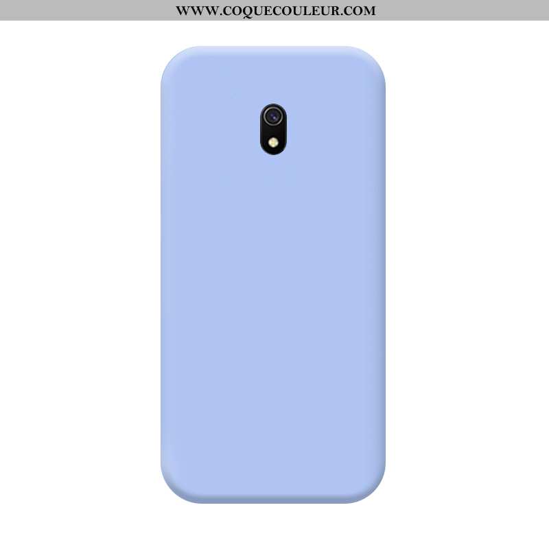 Étui Xiaomi Redmi 8a Protection Tempérer Membrane, Coque Xiaomi Redmi 8a Délavé En Daim Bleu