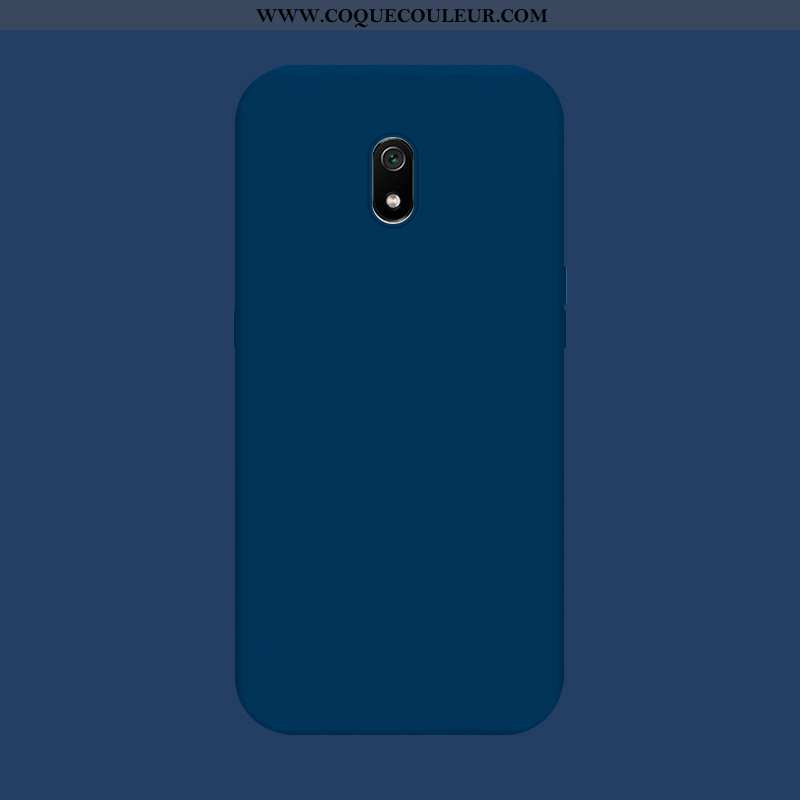 Étui Xiaomi Redmi 8a Protection Tempérer Membrane, Coque Xiaomi Redmi 8a Délavé En Daim Bleu