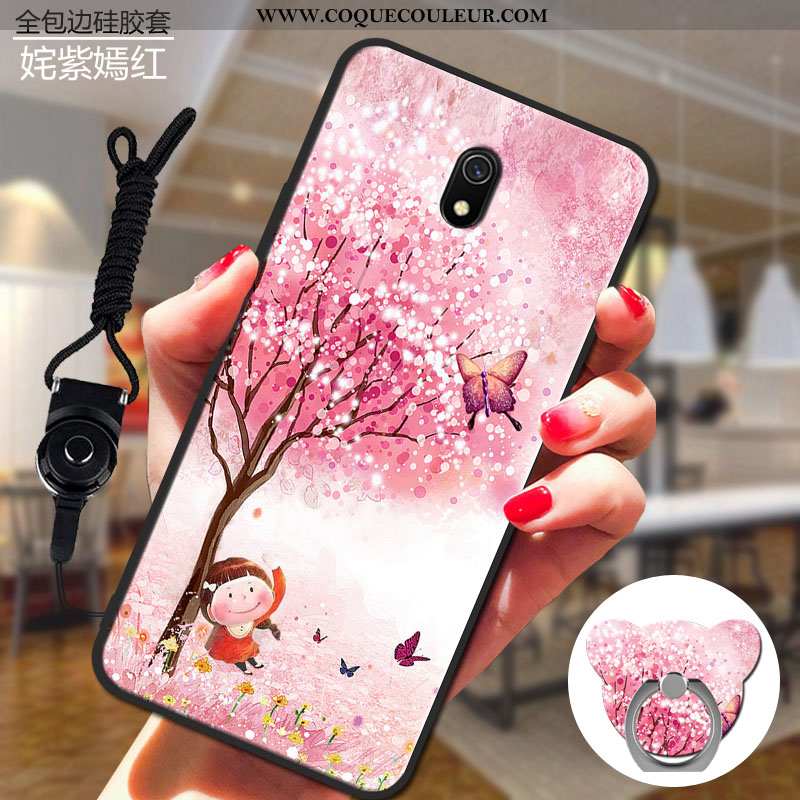 Coque Xiaomi Redmi 8a Dessin Animé Téléphone Portable Rouge, Housse Xiaomi Redmi 8a Charmant Silicon