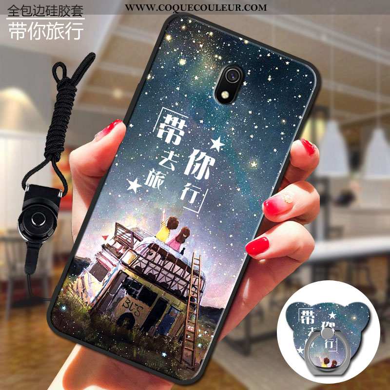 Coque Xiaomi Redmi 8a Dessin Animé Téléphone Portable Rouge, Housse Xiaomi Redmi 8a Charmant Silicon