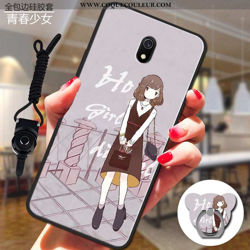 Coque Xiaomi Redmi 8a Dessin Animé Téléphone Portable Rouge, Housse Xiaomi Redmi 8a Charmant Silicon