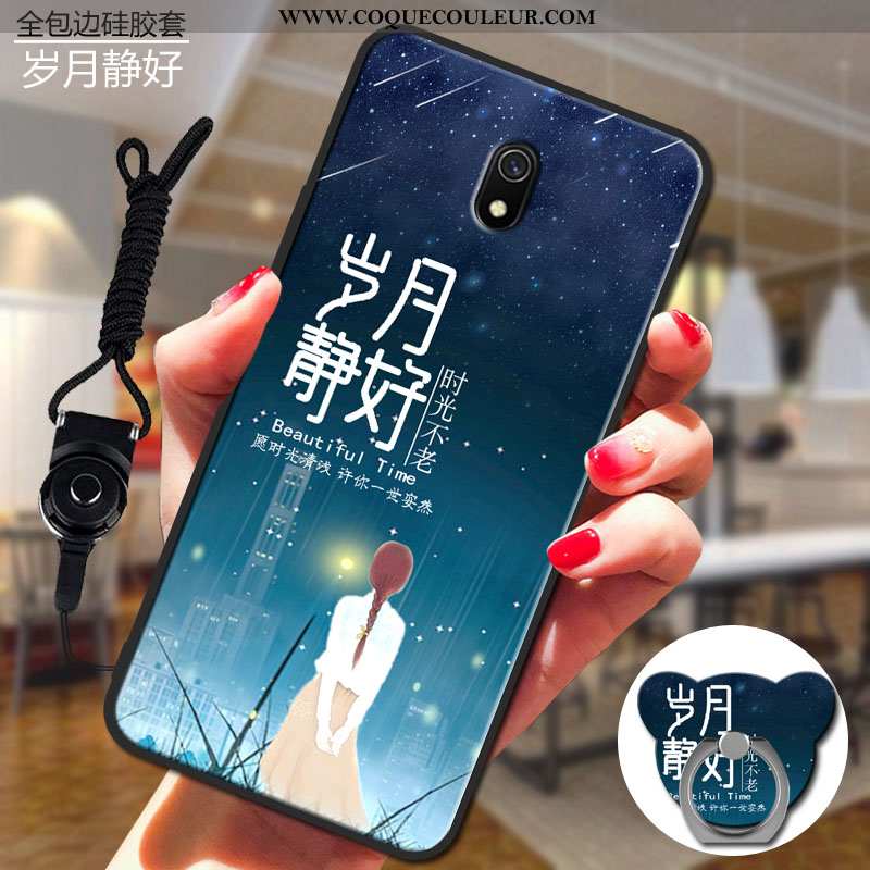 Coque Xiaomi Redmi 8a Dessin Animé Téléphone Portable Rouge, Housse Xiaomi Redmi 8a Charmant Silicon