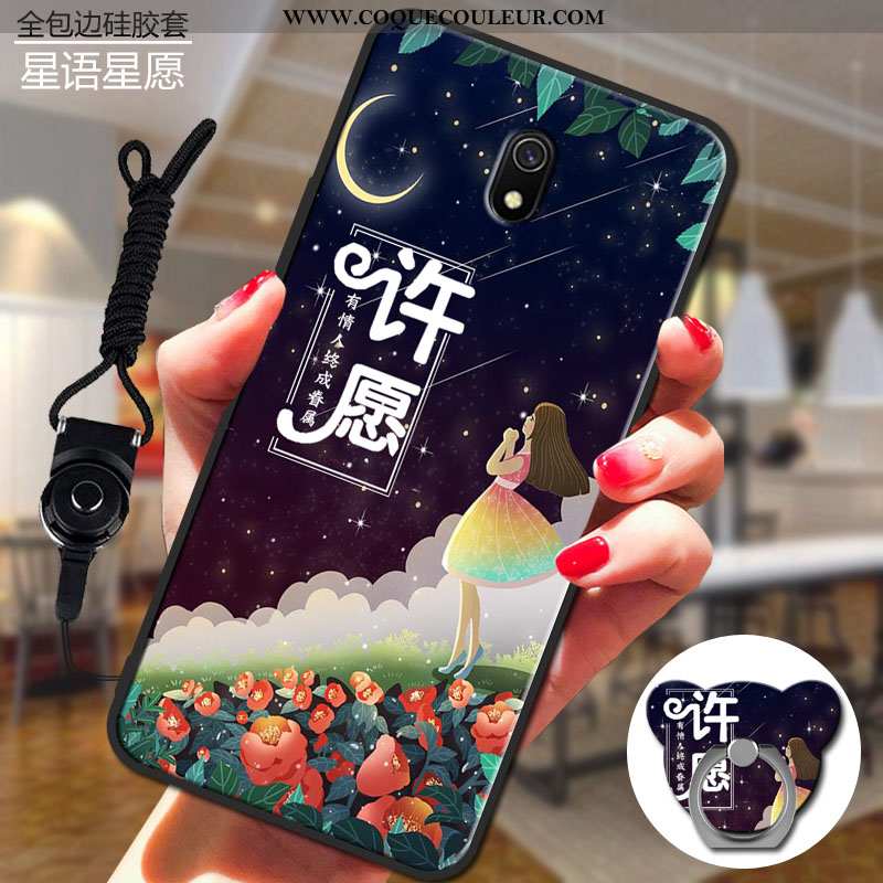 Coque Xiaomi Redmi 8a Dessin Animé Téléphone Portable Rouge, Housse Xiaomi Redmi 8a Charmant Silicon