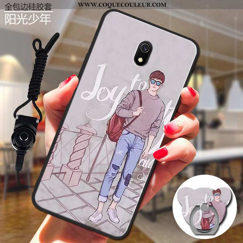 Coque Xiaomi Redmi 8a Dessin Animé Téléphone Portable Rouge, Housse Xiaomi Redmi 8a Charmant Silicon