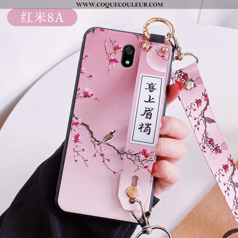 Coque Xiaomi Redmi 8a Légère Étui Rouge, Housse Xiaomi Redmi 8a Fluide Doux Ultra Blanche