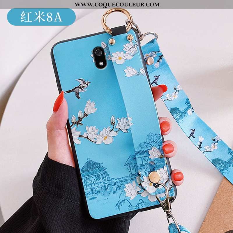 Coque Xiaomi Redmi 8a Légère Étui Rouge, Housse Xiaomi Redmi 8a Fluide Doux Ultra Blanche