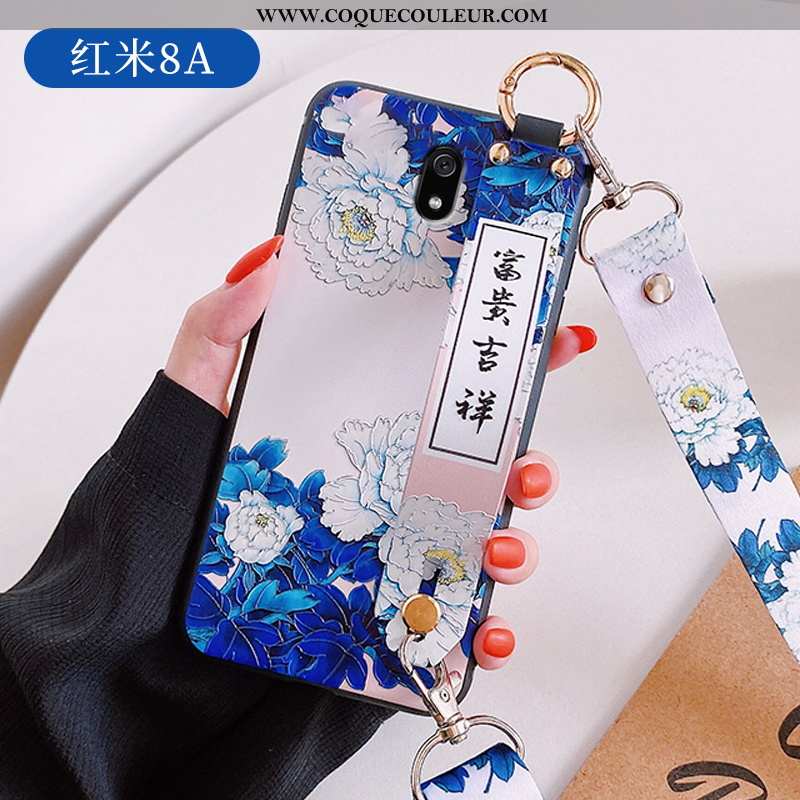 Coque Xiaomi Redmi 8a Légère Étui Rouge, Housse Xiaomi Redmi 8a Fluide Doux Ultra Blanche