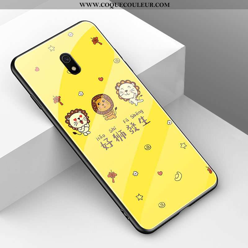 Étui Xiaomi Redmi 8a Dessin Animé Simple Incassable, Coque Xiaomi Redmi 8a Charmant Animal Verte