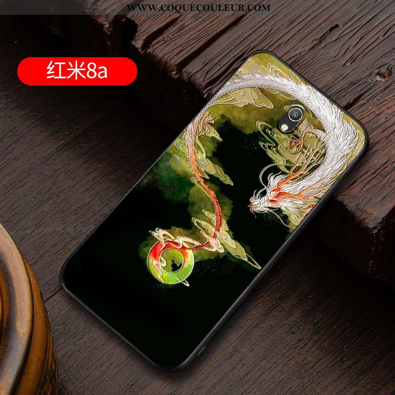 Étui Xiaomi Redmi 8a Légère Téléphone Portable Silicone, Coque Xiaomi Redmi 8a Fluide Doux Rouge Bla