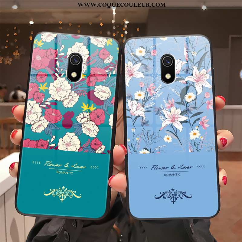 Housse Xiaomi Redmi 8a Fluide Doux Motif Bleu, Étui Xiaomi Redmi 8a Silicone Coque Bleu