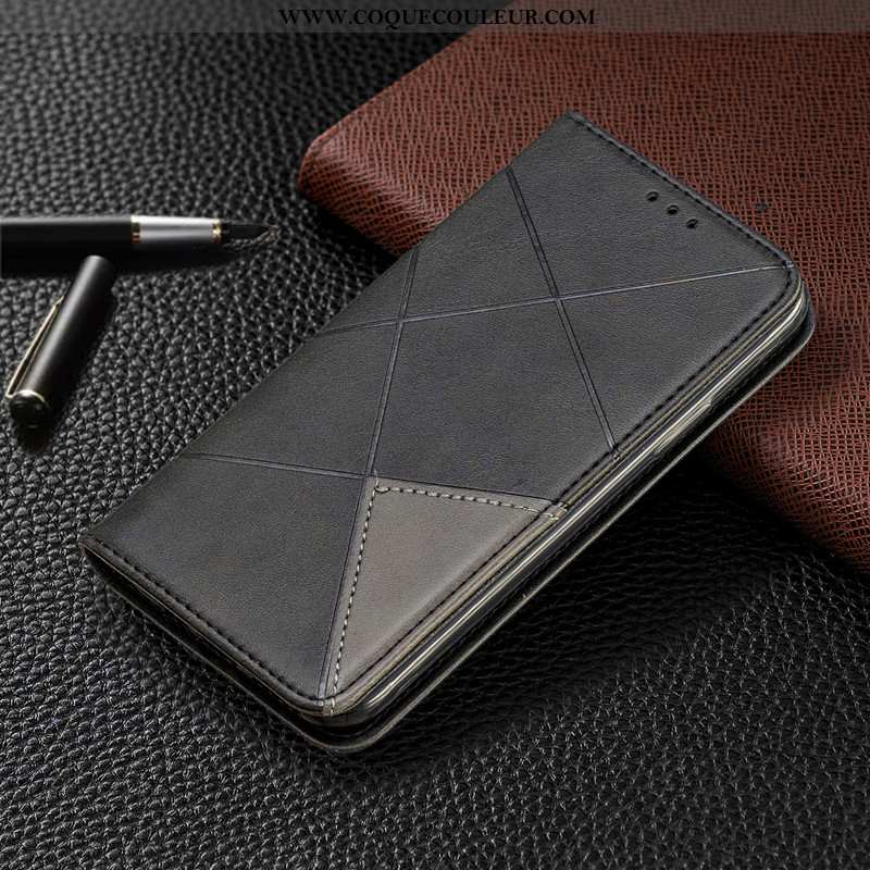 Étui Xiaomi Redmi 8a Protection Petit, Coque Xiaomi Redmi 8a Portefeuille Téléphone Portable Noir